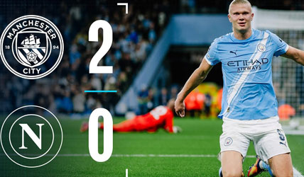 HIGHLIGHTS | Man City 2-0 Napoli | Record-breaking Haaland and Doku fire City to victory over Napoli